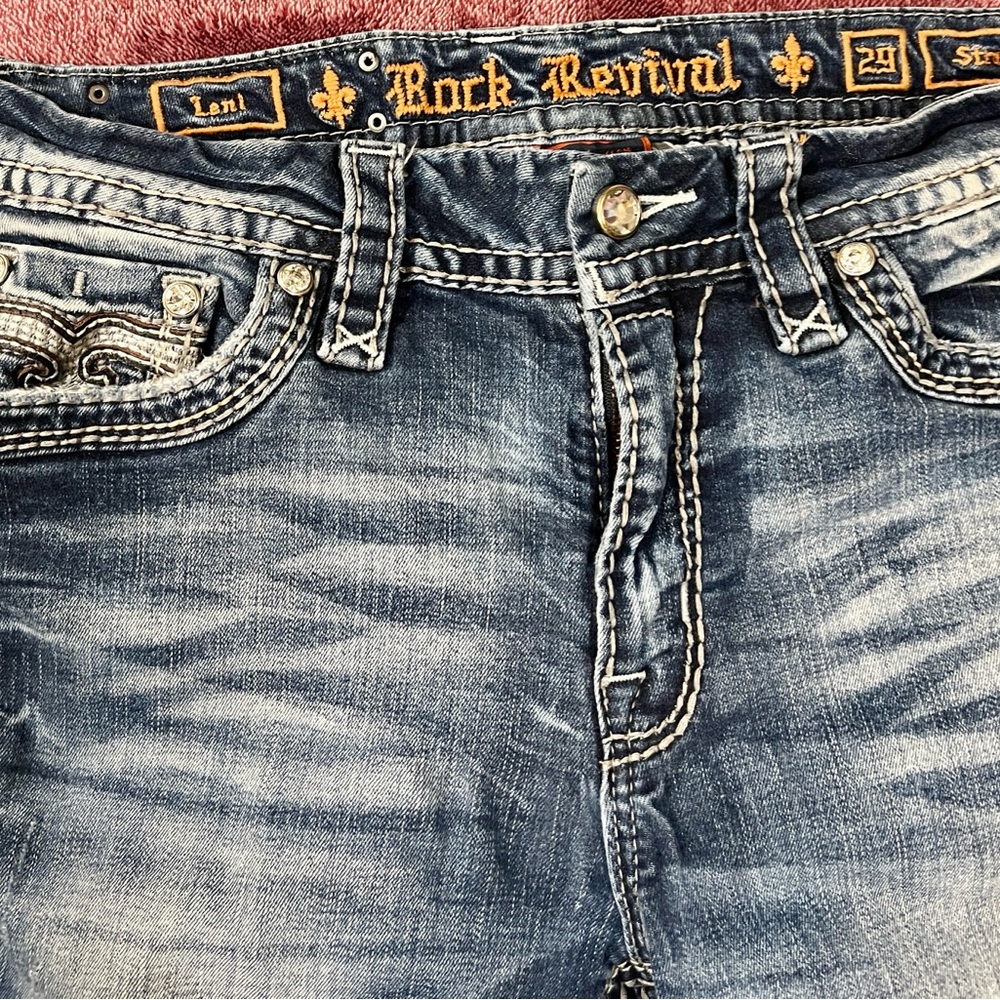 Women’s Vintage Rock Revival Leni 29 Blue Jeans